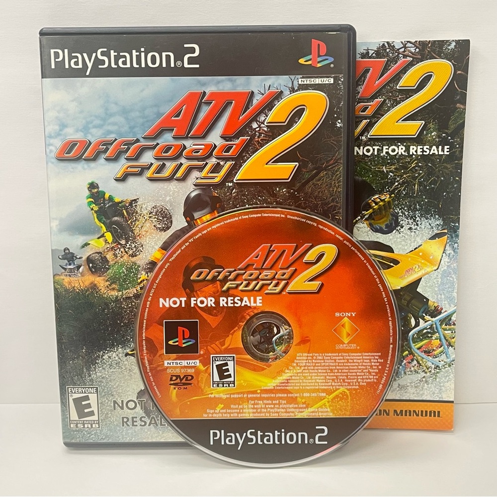 ATV Offroad Fury 2 (Sony PlayStation 2(PS2), 2002) Tested - Working - CIB